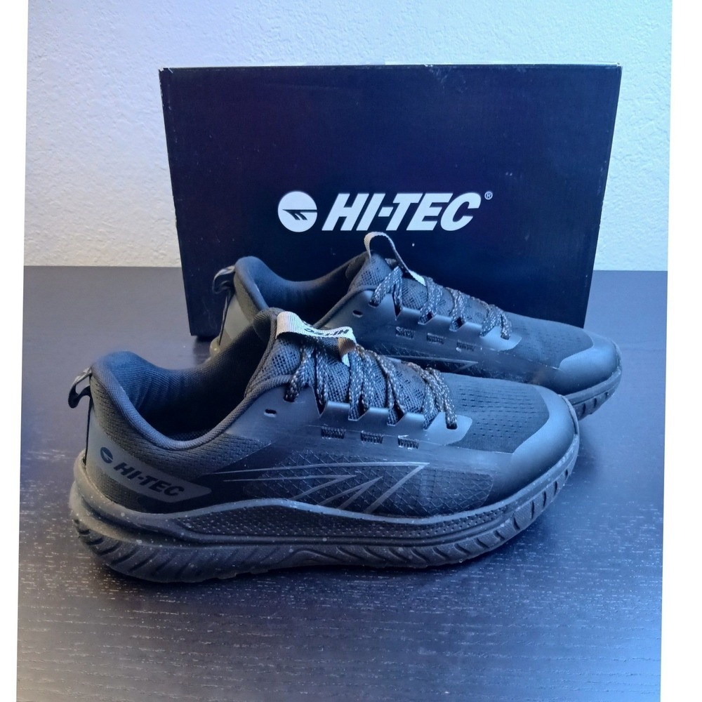 Hi-Tec Mens Shoe Black Asphalt 1930429 Athletic Sneakers Size 10